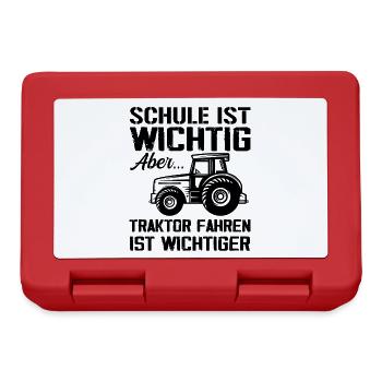 Traktor Trecker Traktoren Geschenk - Boîte à goûter - rouge - Devant