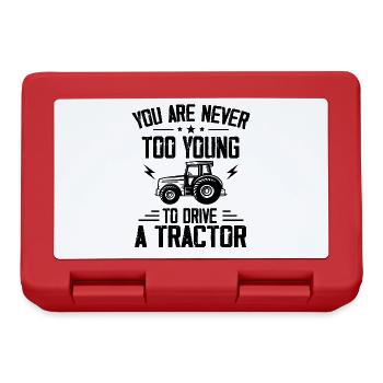 Traktor Traktoren Trecker Geschenk - Boîte à goûter - rouge - Devant