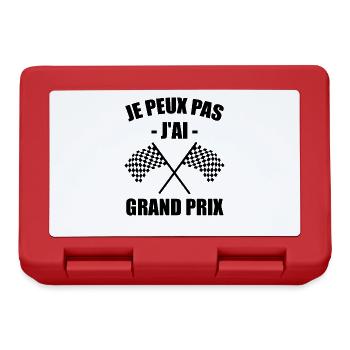 Je Peux Pas J'ai Grand Prix - Boîte à goûter - rouge - Devant