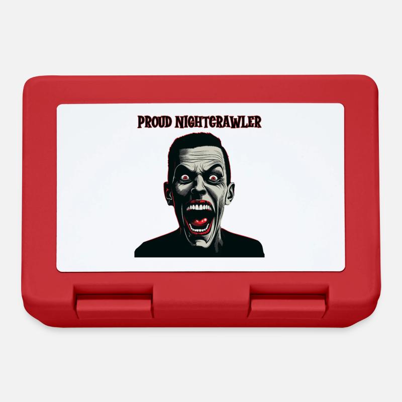 Crazy looking man, Proud Nightcrawler - Lunchbox - red