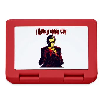 Mordant l’ Vampire rinçant le café - Boîte à goûter - rouge - Devant