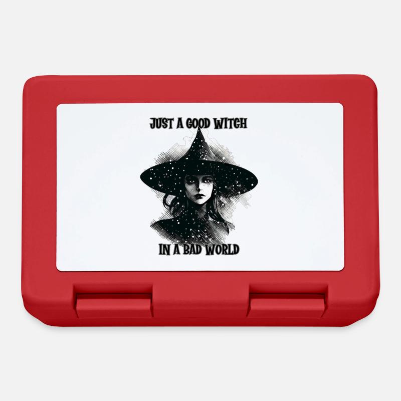 Witch, Good Witch Bad World - Lunchbox - red