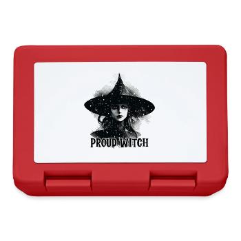 Witch, Proud Witch, Halloween - Lunchbox - red - Front