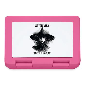 Witch Way to the Candy, Halloween - Lunchbox - pink - Front