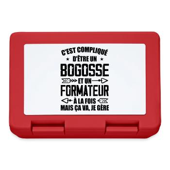 Bogosse Et Formateur Cadeau Meilleur Collègue - Boîte à goûter - rouge - Devant