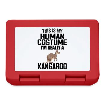 This is my human costume i'm really a kangaroo - Boîte à goûter - rouge - Devant