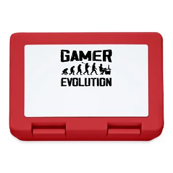 Gamer Evolution Vintage Gamer Geschenk - Brotdose - Rot - Vorne