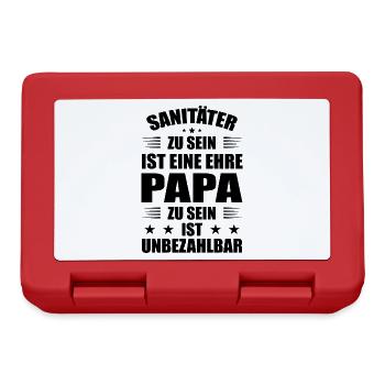 Sanitäter Rettungsdienst - Brotdose - Rot - Vorne