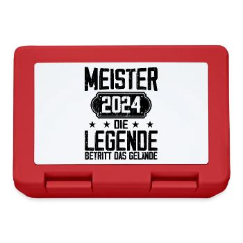 Meister 2024 Die Legende Betritt Das Gelände - Brotdose - Rot - Vorne