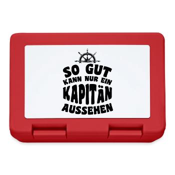 So gut kann nur ein Kapitän aussehen - Brotdose - Rot - Vorne