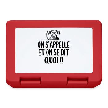 Chtimi, chti, ch'timi - Humour - Boîte à goûter - rouge - Devant