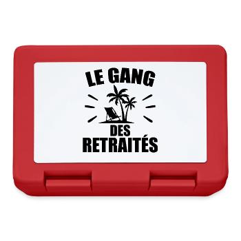 Retraité, Je Suis Retraité, Enfin Retraité - Boîte à goûter - rouge - Devant