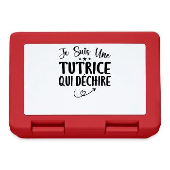 Je Suis Une Tutrice Qui Déchire - Boîte à goûter - rouge - Devant