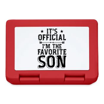 Its Official Im The Favorite Son - Lunchbox - red - Front
