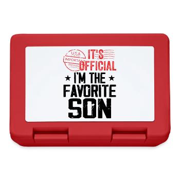 Its Official Im The Favorite Son - Lunchbox - red - Front