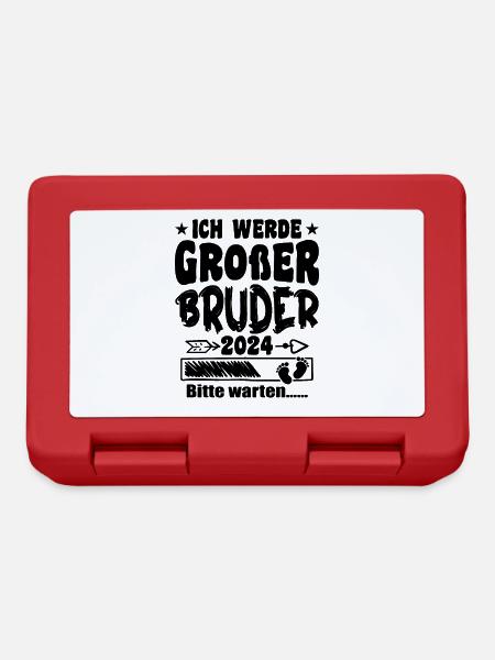 Ich werde Großer Bruder 2024 - Brotdose - Rot