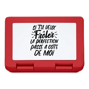 Si Tu Veux Frôler La Perfection Humour - Boîte à goûter - rouge - Devant