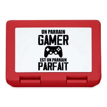 Un Parrain Gamer est un Parrain Parfait - Boîte à goûter - rouge - Devant