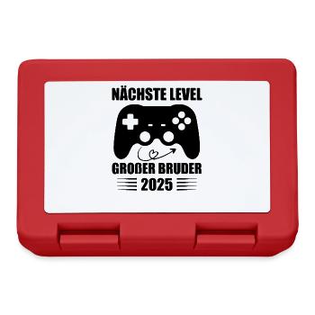 Nächste Level Großer Bruder 2025 - Brotdose - Rot - Vorne