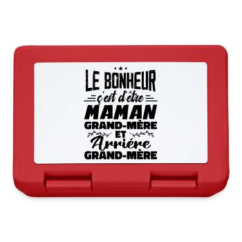 Arrière Grand Mère - Boîte à goûter - rouge - Devant