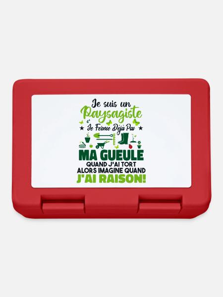 Paysagiste Paysagisme Paysagiste Aménagement - Boîte à goûter - rouge