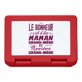 Arrière Grand Mère - Boîte à goûter - rouge - Devant