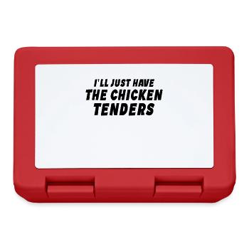 I'll Just Have The Chicken Tenders Funny - Lunchbox - red - Front