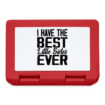 I Have The Best Little Sister Ever - Lunchbox - red - Front