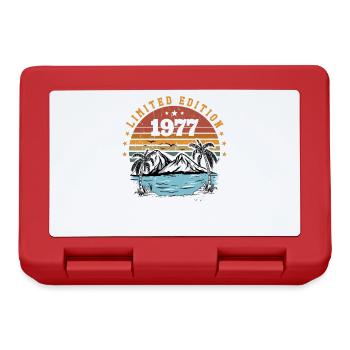 1977 Vintage Retro Anniversary Gift Born in 1977 - Lunchbox - red - Front