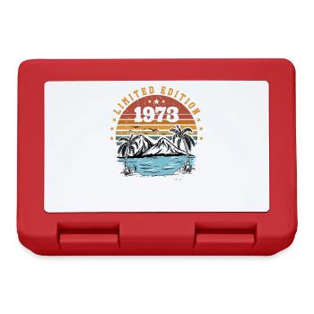 1973 Vintage Retro Geburtstagsgeschenk Geboren 1973 - Brotdose - Rot - Vorne