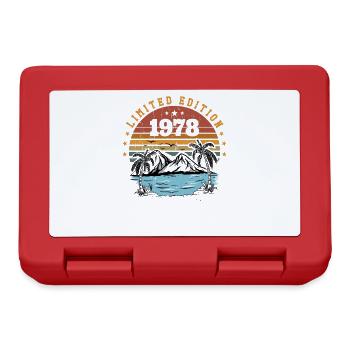 1978 Cadeau Anniversaire Vintage Rétro Né en 1978 - Boîte à goûter - rouge - Devant