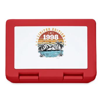 1998 Vintage Retro Geburtstagsgeschenk Geboren 1998 - Brotdose - Rot - Vorne