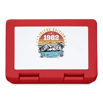 1982 Vintage Retro Anniversary Gift Born in 1982 - Lunchbox - red - Front