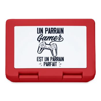 Un Parrain Gamer est un Parrain Parfait - Boîte à goûter - rouge - Devant