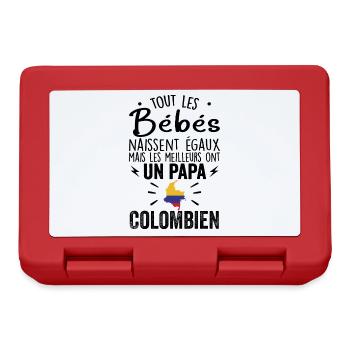 Bébés égaux meilleurs ont un papa Colombien - Boîte à goûter - rouge - Devant