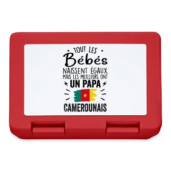 Bébés égaux meilleurs ont un papa Camerounais - Boîte à goûter - rouge - Devant