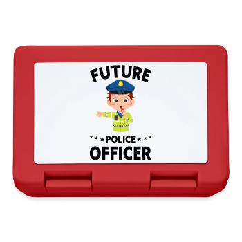 Bureau de Police des Policiers - Boîte à goûter - rouge - Devant