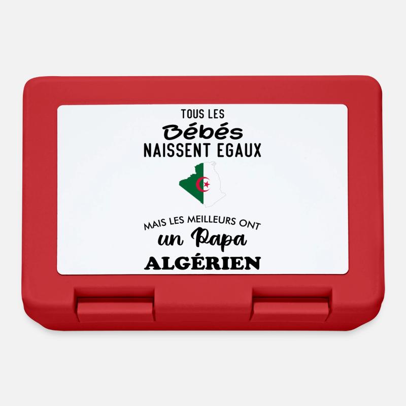 Bébés égaux meilleurs ont un papa Algérien - Boîte à goûter - rouge