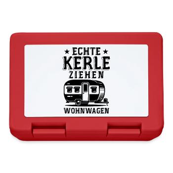 Echte kerle ziehen wohnwagen - Brotdose - Rot - Vorne
