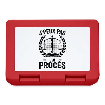 Lawyer - Justice - Law - Lunchbox - red - Front