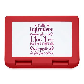 Humour Infirmière | Cette Infirmière Est Une Fée - Boîte à goûter - rouge - Devant