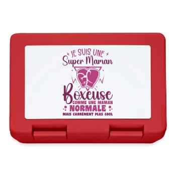 Box-Mama wie normal, aber coolere Mama - Brotdose - Rot - Vorne