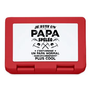 Cool caving dad - Lunchbox - red - Front