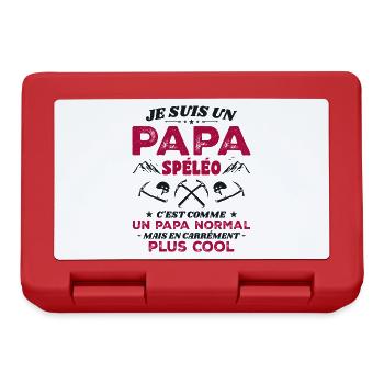 Cool caving dad - Lunchbox - red - Front