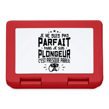 Je Suis Plongeur - Plongeur Plongée Sous-marine - Boîte à goûter - rouge - Devant