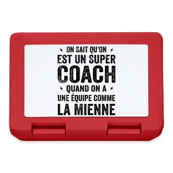 On Sait Qu'on Est Un Super Coach - Boîte à goûter - rouge - Devant