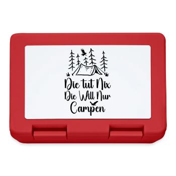 She just wants to camp - Camper & Camping Motorhome - Lunchbox - red - Front