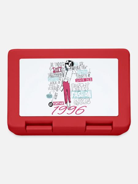 Jahrgang 1996 Tochter 1996 Geburtstagsgeschenk 1996 - Brotdose - Rot