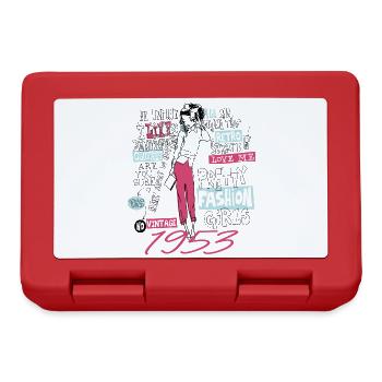 Millésime 1953 Cadeau Anniversaire 1953 Fille 1953 - Boîte à goûter - rouge - Devant