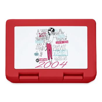 Jahrgang 2004 Geburtstagsgeschenk 2004 Mädchen 2004 - Brotdose - Rot - Vorne